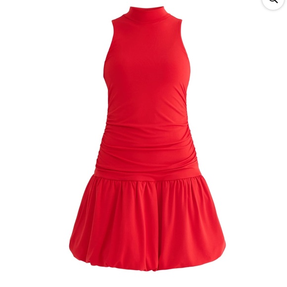 Madden Nyc Dresses & Skirts - Red Women’s Mock Neck Bubble Dress Size S